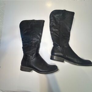 Women's Black Leather Boots